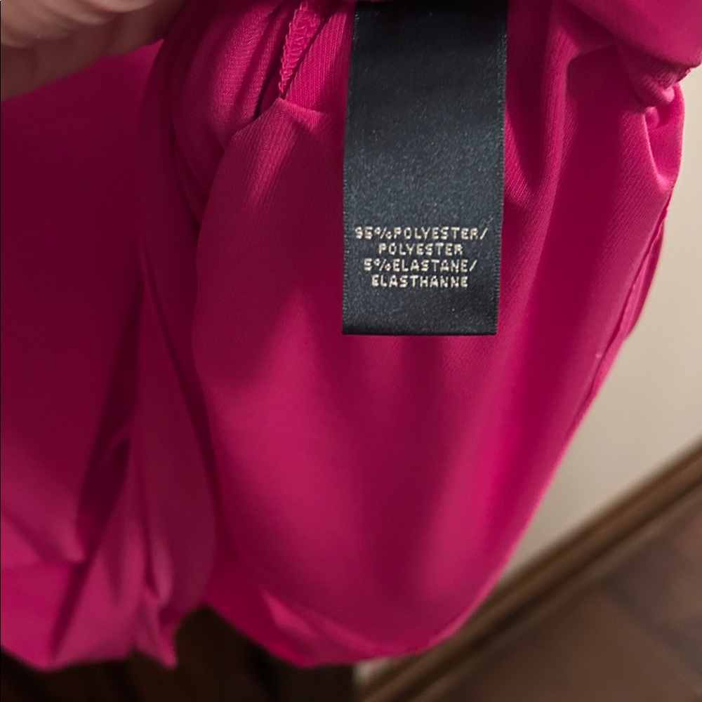 Lauren Ralph Lauren Vibrant Pink Midi Dress - Picture 7 of 8